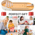 Tabletop Mini Bowling Game Set, Funny Gifts for Adults, Wooden Mini Bowling Set for Home Office Desk Toys