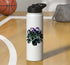 African Violet Lover Gifts and Apparel African Violet Flower Plant Botanical Stainless Steel Insulated Water Bottle