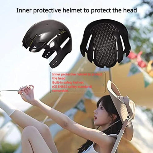 Unisex Adult Cycling Helmet | Fashionable Breathable Sun Protection Bicycle Helmet Hat