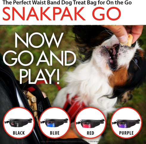 EzyDog SnakPak Go Wearable Dog Treat Bag, Perfect for Running or Walking, Training Pouch with Bag Storage