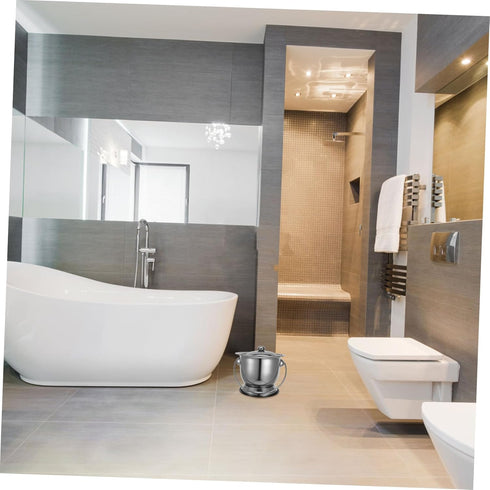 Portable Stainless Steel Toilet Stool - Adult Urinal with Lid