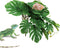 Hermit Crab Climbing Toy, Hanging Plastic Simulated Turtle Leaf Plant with Suction Cup for Reptile Tank Habitat Decor