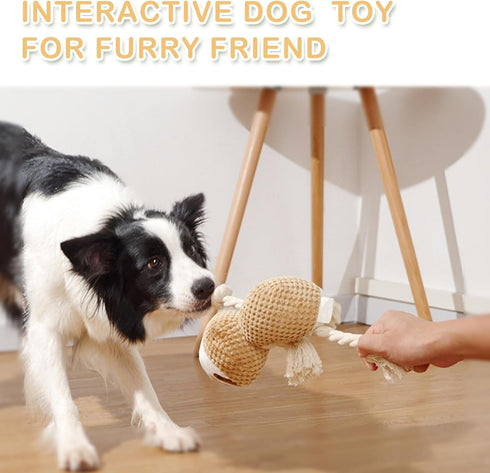 Sloth Interactive Squeaky Dog Toys, Crinkle Plush Chew Toy for Small Medium Large Breeds, Cute Puppy Teething Toys