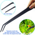Aquarium Aquascape Tools Kit, 15 Inch Stainless Steel Aquatic Plants Tools, 4 in 1 Anti-Rust for Fish Tank Cleaning