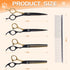 7 Inch 6 1 Set, Professional Dog Grooming Scissors Kit, in Grooming Scissors for Dogs, Pet Grooming Shears Straight