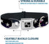 Buckle-Down Dog Collar Seatbelt Buckle Glowing Stars in Space, 15 to 26 Inches, 1.0 Inch Wide