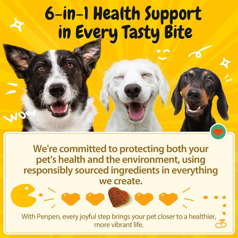 Immune 50ct) PENPEN Probiotics for Dogs, Dogs Probiotics for Digestive Health, Multi-Probiotic and Enzyme Blend Promote