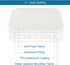 Elevated Dog Bed Pad Waterproof 2 Pack, Soft Plush Dog Pet Pad for Cot Bed, Machine Washable with Corner Straps
