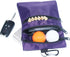 Golf Valuables Pouch - Zipper Golf Ball Bag with 4 Pockets for Storing Balls, Tees, Mobile Phone, Keys, and Cash