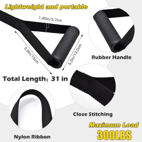 Gym Portable T Bar Row Straps Handle for Olympic Bars, Barbell Grips Landmine Attachments for Strength Training