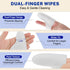 5.5" Dog Ear Hair Removal Kit with Powder & Curved Locking Forceps - Dog Ear Finger Wipes Gentle Ear Grooming Tool