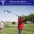 Golf Swing Weights, Stripe Golf Club Weight for Practice, Training, and Warm Up Accessory Tool