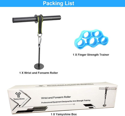 Forearm Wrist Roller Blaster Exerciser, Arm Strength Trainer for Gym and Home