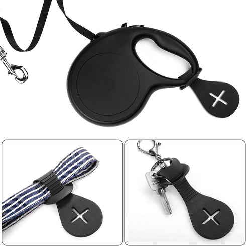 Boao 4 Pieces Pet Poop Bag Holder for Leash, Handy Waste Bag Carrier Accessories