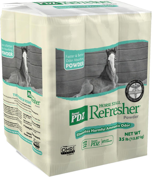 Sweet PDZ Horse Stall Refresher Powder, Stall Refresher Odor Eliminator, Horse Stall