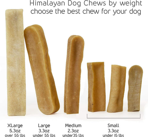 Himalayan Yak Chews Variety Pack for Small Dogs 15 Lbs & Smaller, 100% Natural, Gluten Free, Grain Free - 3 Flavors: