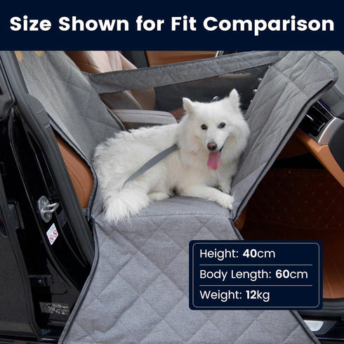 Dekeyoo Front Seat Dog Car Seat for Small/Medium Dogs with Door Protection Full Coverage Pet Booster Seat with Mesh