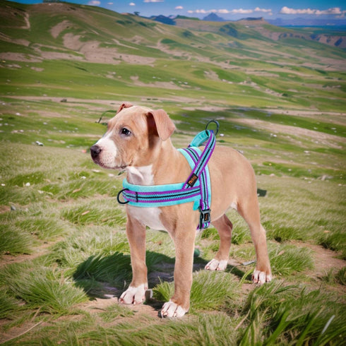 Didog Soft Flannel Padded Dog Vest Harness, No Pull Reflective Strap for Training Walking (XS:Chest 15-18")