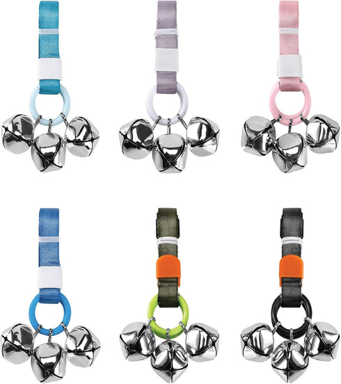 Puppy Bell Doorbells with Hanging Ring for Potty Training, Adjustable, Louder Jingle Bells for Puppies