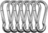 Heavy Duty Stainless Steel Carabiner Spring Snap Clip Link Hooks, 200-500lb Load, 2, 6 & 12 Packs