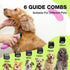 Dog Clippers for Grooming, Low Noise Electric Trimmer, 3-Speed & LCD Dog Grooming Kit