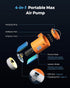 FLEXTAILGEAR Portable Air Pump MP2 Pro Electric Air Pump, Rechargeable Battery Air Mattress Pump, Ultralight Inflator