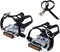 YBEKI Bike Pedals with Clips and Straps, 9/16-Inch Spindle Resin/Alloy for Exercise and Outdoor Bicycles
