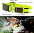 YFbrite Ultra Light Adjustable LED Dog Collar, Rechargeable Glowing in The Dark for Small, Medium, Large Dogs (Green,