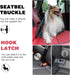 Car,2 Pack Set 3-in-1 AUBELL Dog Seat Belt for Adjustable Reflective Bungee Heavy Duty Dog Car Harness Tether with Clip