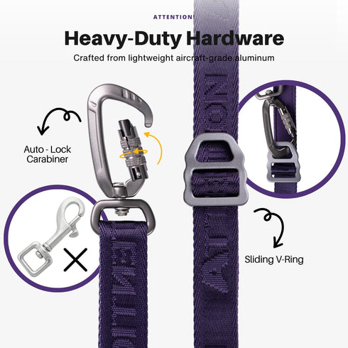 Heavy Duty Tactical Dog Leash for Medium and Large Dogs, 6 in 1 Hands Free for Training, 4-7FT Long Dog Leash, Green