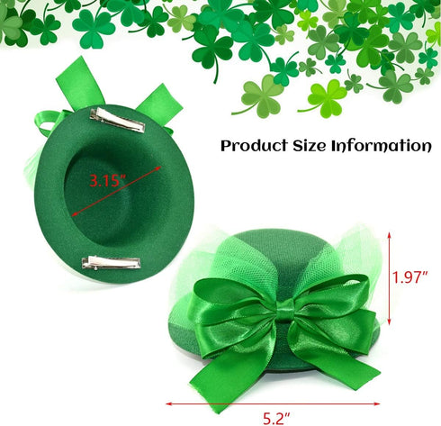 Vehomy Pet Dog Saint Patrick's Day Costume, Green Dog Top Hat, Shamrock Bandana, and Tutu Skirt for Girls