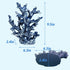 PINVNBY Blue Artificial Coral Ornament Underwater Craft Resin Aquarium Sea Plants Decoration Fish Tank Landscape