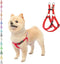 PUPTECK No Pull Dog Harness, Soft Adjustable Nylon Step-in Puppy Vest for Outdoor Walking, X-Small Red