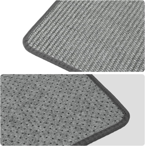 Cat Scratcher Mat Natural Sisal 23.6" x 11.8" (3 Pack), Easy Installation, Sofa Protector, Scratch Pad for Grinding