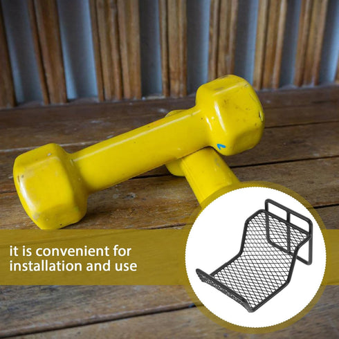 1pcs Beavorty Dumbbell Storage Rack Wall-mounted Black Heavy Duty Weight Holder Gym Organizer for Home Fitness