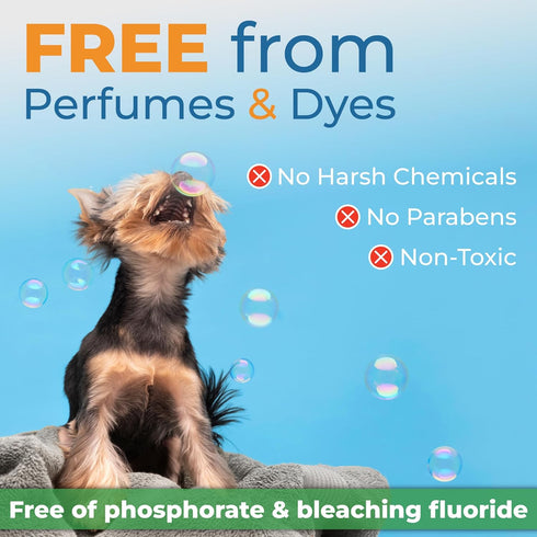 32 Gull Living Washes Dry Shampoo Sheets for Dogs and Puppies - Water Activated Hypoallergenic Dog Shampoo Sheets