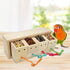Bird Foraging Feeder Toy Training Intelligence Box Wooden for Parrot, Budgie, Parakeet, Cockatiel, Conure, African Grey
