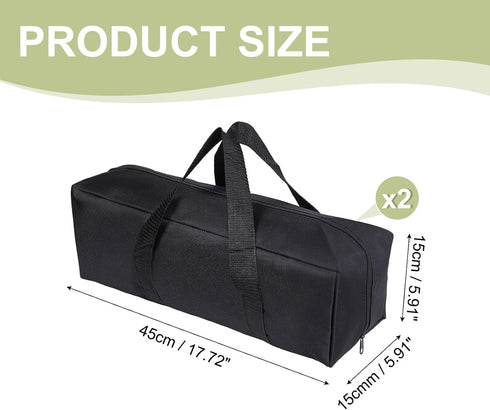18 6 6 Inch (2 Pack, Camp Chair Replacement Bag, Camping Folding Chair Storage Bag Large Zippered with Handle Strap, x