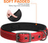Fida Heavy Duty Dog Collar, Ultra Comfortable Soft Neoprene Padded Reflective Nylon Collar with Durable Metal Buckle