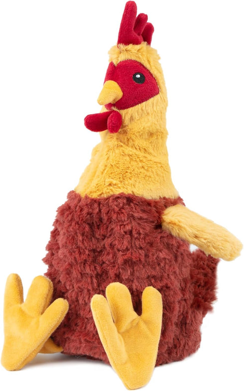 Best Pet Supplies Chicken Crinkle Plush Dog Toys, Colorful Chicken Shape for Interactive Play, Cute Bundle (Brown,