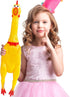 Xeehwb 22 Inch Crazy Huge Rubber Chicken,Yellow Squeeze Chicken Toys,Squeaky Chicken Dog Toys,Squawking