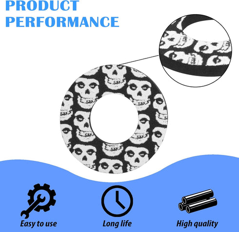 PRO CAKEN Non-Slip Moto Grip Donuts, 2 Pair Handlebar Grips for MX ATV Dirt Bike Quad Bicycle Accessories