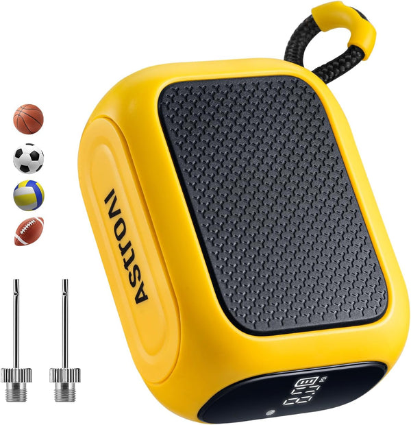 AstroAI Portable Electric Ball Pump - Ultra Fast Inflation, with Digital LCD
