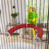 Rypet U Shape Parrot Perch Stand Toy for Paw Grinding, Quartz Bird Perch for Small Parakeets, Cockatiels, Conures,