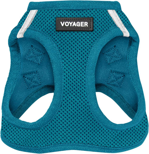 Best Pet Supplies No Pull Harness - Reflective, All Weather Mesh for Small, Medium Dogs, Cats - Turquoise, XL