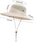 Wide Brim Breathable Mesh Sun Hat for Men and Women by Koreshion, UPF 50+ Waterproof Fishing Hat
