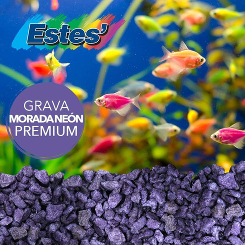 Spectrastone Permaglo Lavender Aquarium Gravel, 5-Pound Bag for Freshwater Aquariums