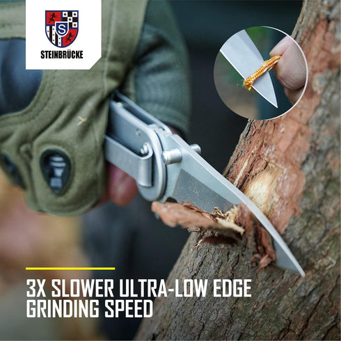 Pocket Knife for Men with Clip - Heavy Duty Folding Pocket Knives, 3.4" 14C28N Stainless Steel Titanium Coated Blade, Tactical EDC Knife for Camping Hunting Fishing by Motovecor
