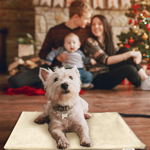 Toozey Pet Heating Pad - 6 Adjustable Temperature Dog Cat Heating Pad with Timer, Indoor Electric Heated Mat