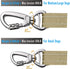 Tactical Dog Leash Heavy Duty 4-6ft, No Pull Bungee for Medium Large Dogs with Padded Double Handle, Brown